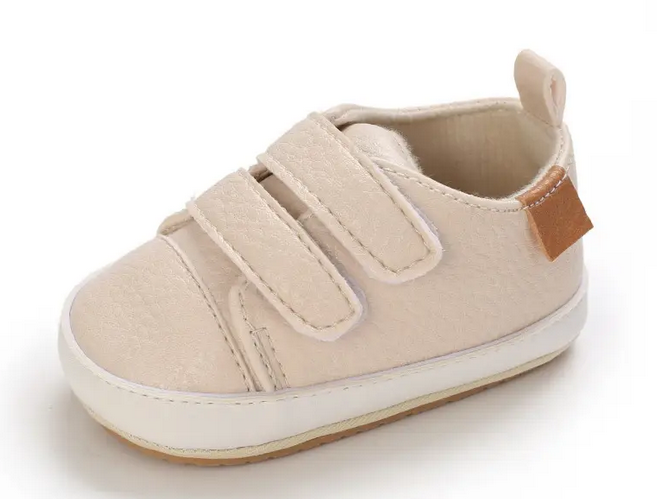 Baby Shoes 2 Pairs - Light Grey and Creamy Pink