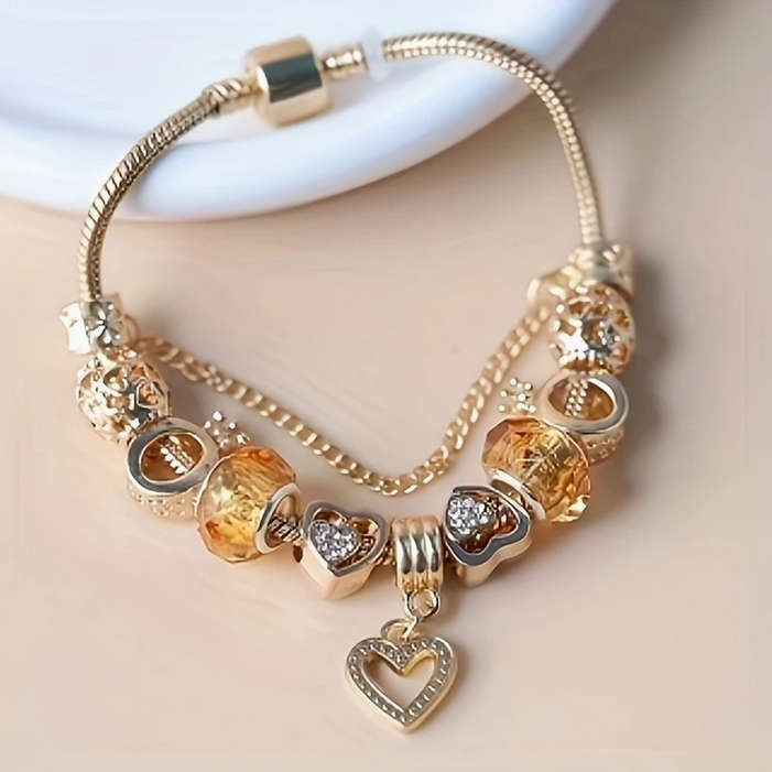 Charm Bracelet with Heart Pendant