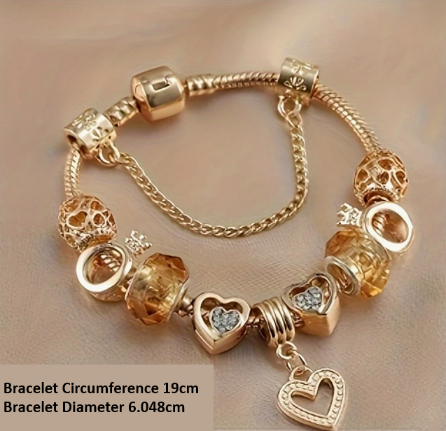 Charm Bracelet with Heart Pendant