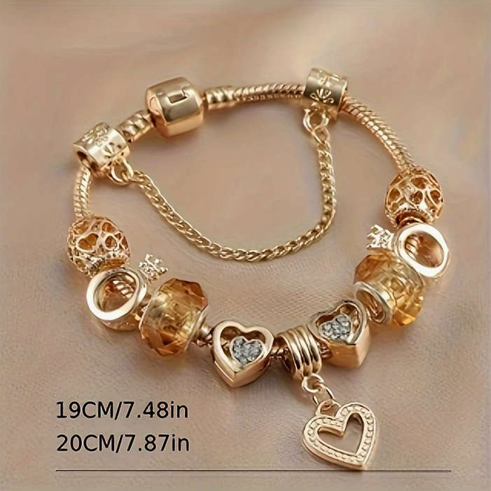 Charm Bracelet with Heart Pendant