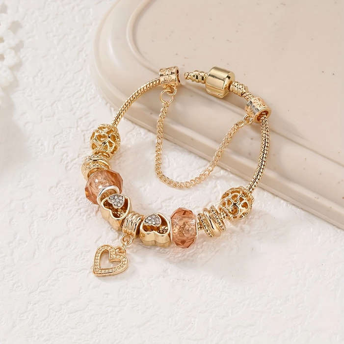 Charm Bracelet with Heart Pendant