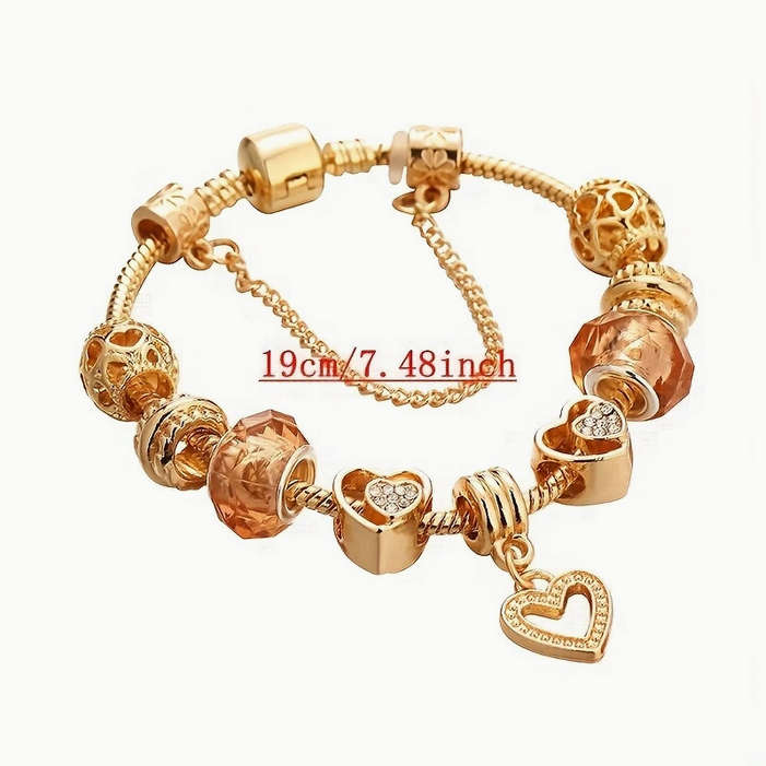 Charm Bracelet with Heart Pendant