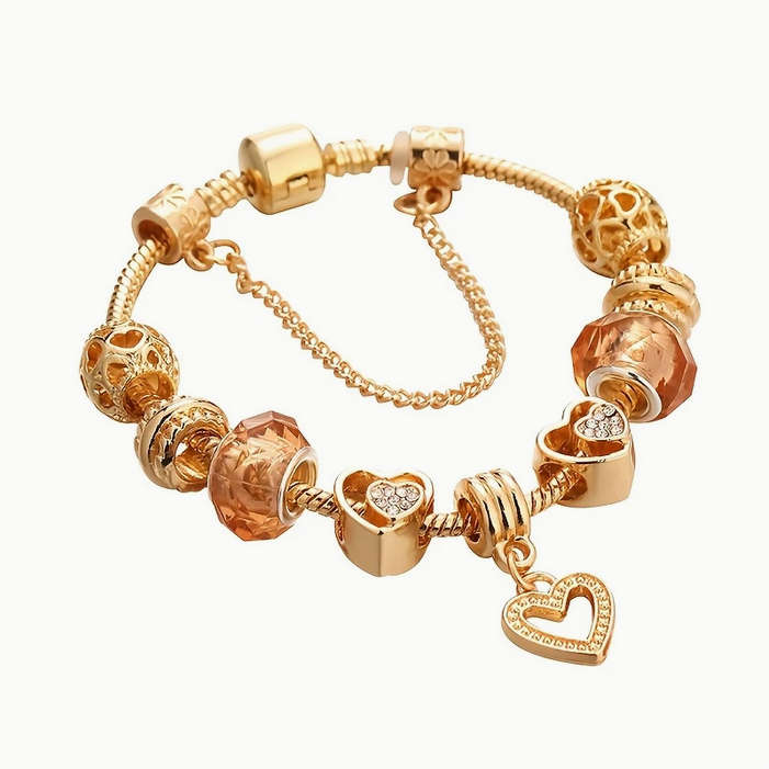 Charm Bracelet with Heart Pendant