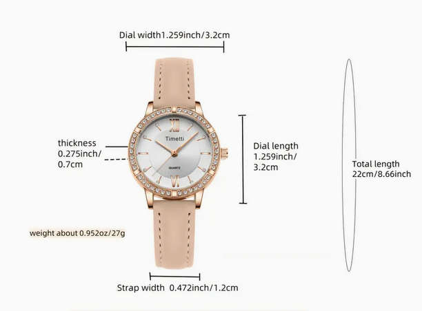 Watch and Floral Embossed Wallet with Bracelet and Gift Card