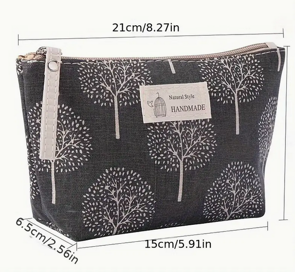 Canvas Makeup Bag Makeup Brush Set and Bracelet