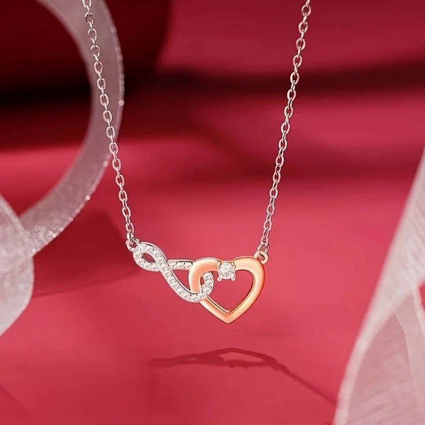 Eternal Love Pendant Necklace with Gift Card and Gift Box