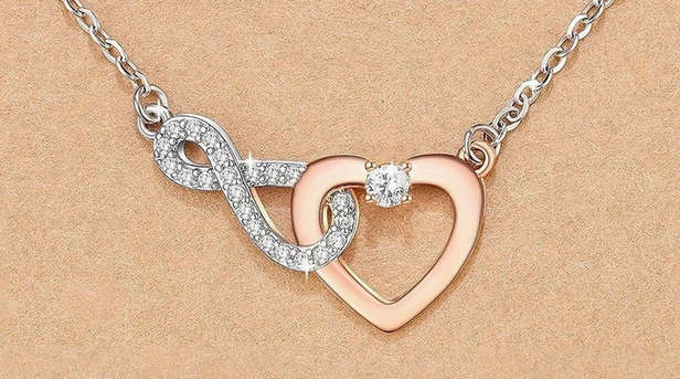 Eternal Love Pendant Necklace with Gift Card and Gift Box