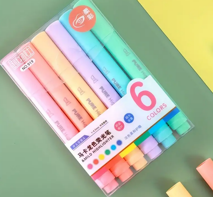 Plush Pencil Case, Pastel Koki Pens and Notebook Set