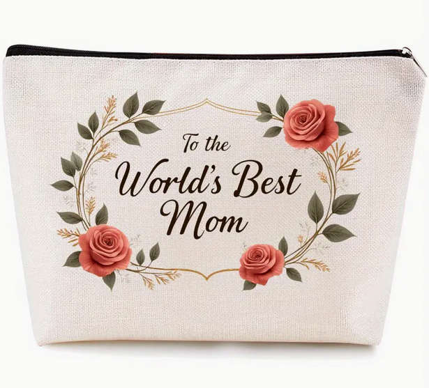 Makeup Bag Engraved Makeup Mirror and Bracelet Gift Set