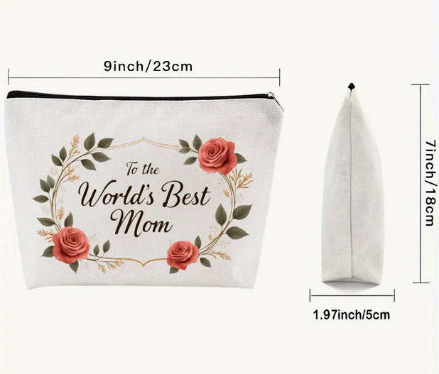 Makeup Bag Engraved Makeup Mirror and Bracelet Gift Set