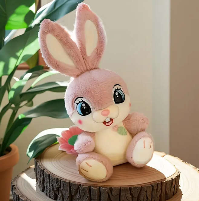 Bunny Plush Toy for Kids - Pink