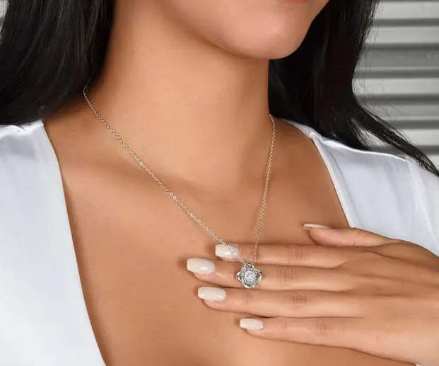 Love Knot Pendant Necklace with Gift Card and Gift Box