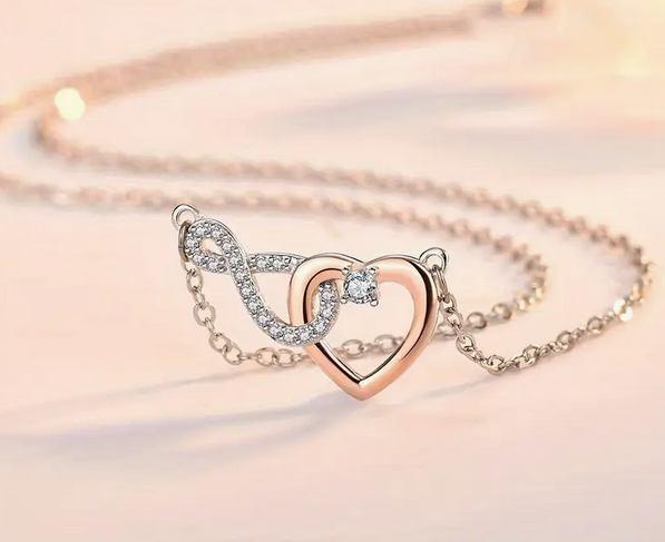 Eternal Love Pendant Necklace with Gift Card and Gift Box