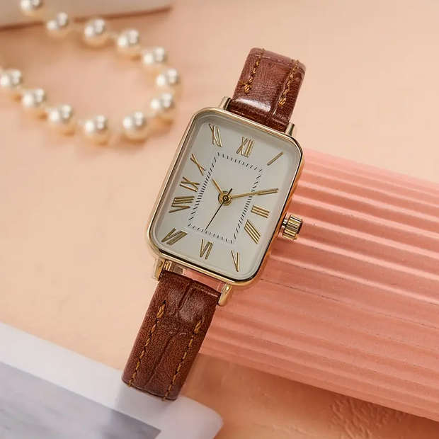 Elegant Vintage Watch and Jewelry set for Ladies (Earrings & Necklace)
