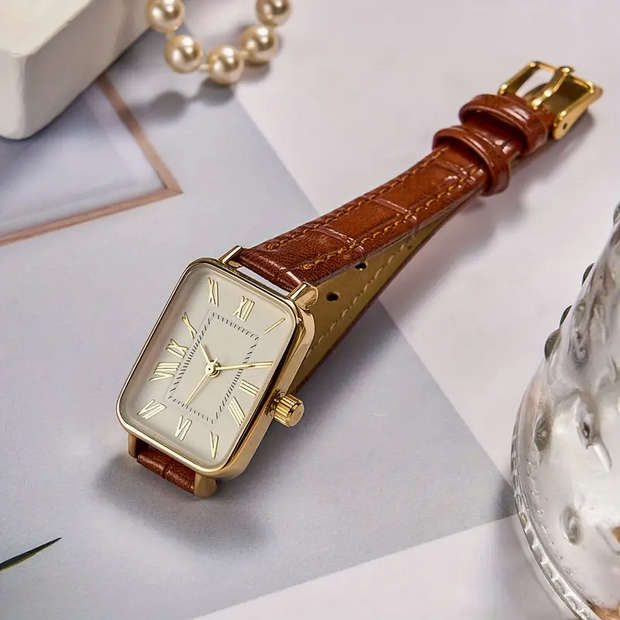 Elegant Vintage Watch and Jewelry set for Ladies (Earrings & Necklace)