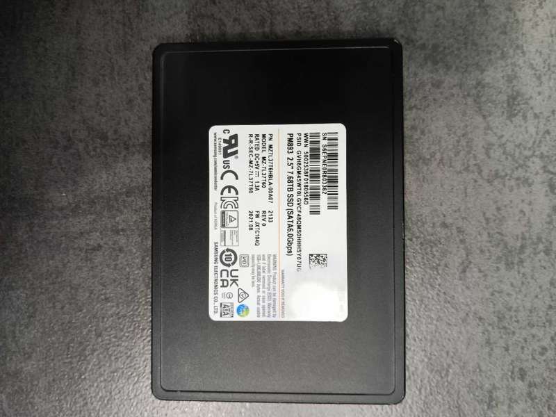 Samsung PM883 7.68TB Enterprise SSD