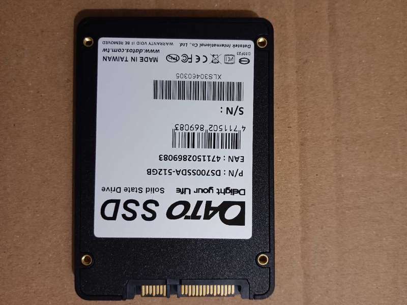 Dato 512gb SSD Drive 2.5inch