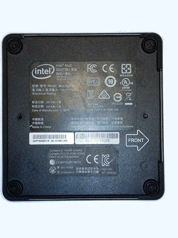 Intel NUC Mini PC/NUC5CPYH/ Celeron N3020/120GB SSD/8GB