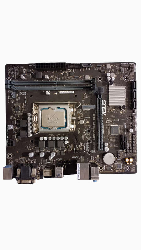Core i3 12100 +Asus Prime H610M-R D4 Motherboard+ 8Gb Memory Combo Package