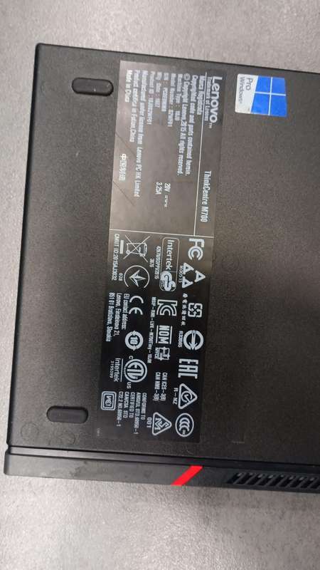 Lenovo M700 Tiny PC /Core i5 6500T CPU/8gb Ram/256gb M.2