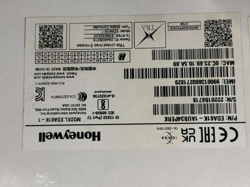 Honeywell EDA61K Mobile Computer Scanner
