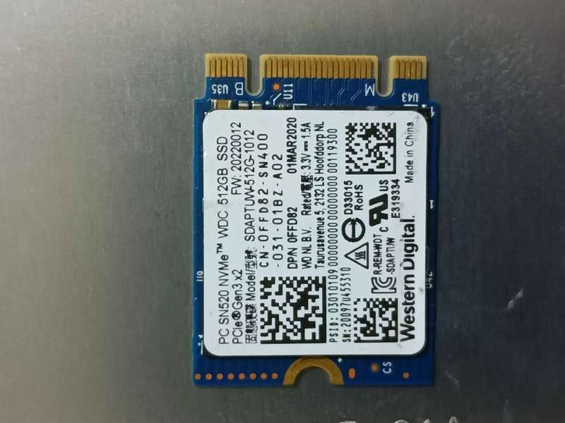 512GB M.2 SSD Drive/2242 length