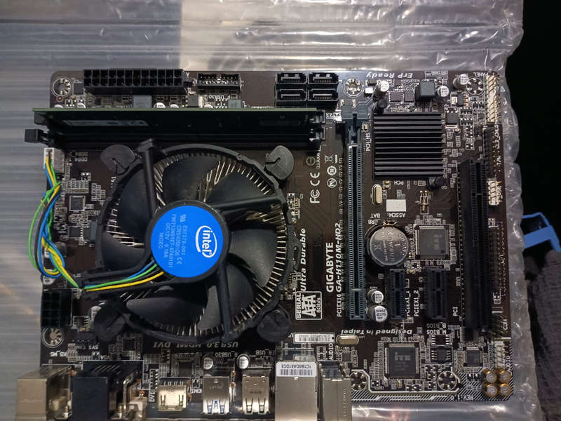 Motherboard Combo,H110M-HD2/Core i7 6700 Cpu+8gb Ram+Fan
