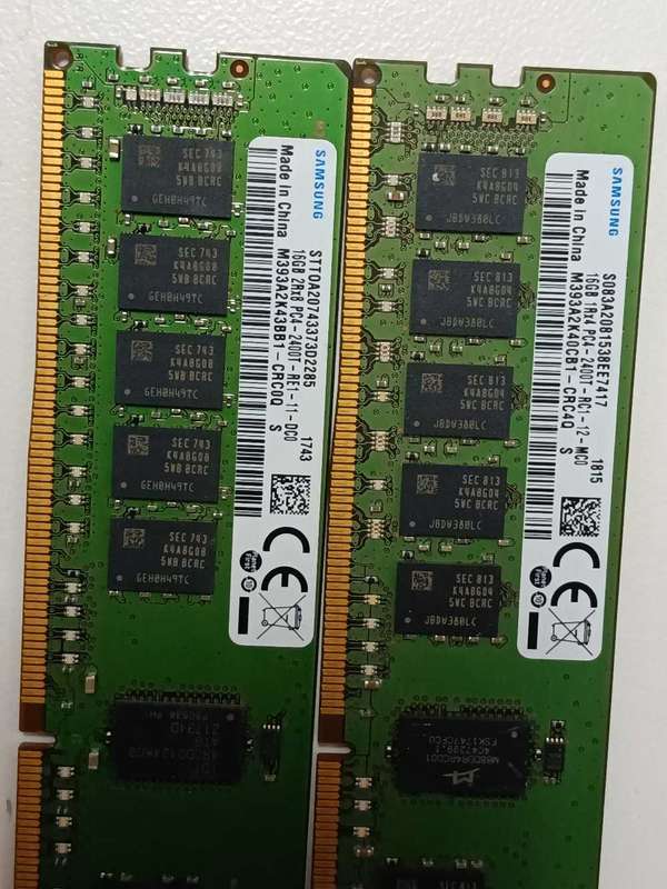 16GB Samsung DDR4 ECC Server Memory