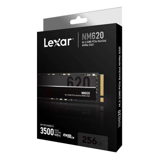 Lexar NM620 256GB M.2 2280 PCIe Gen3x4 NVMe SSD