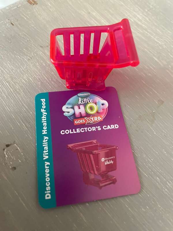 Checkers Little Shop Vitality Pink Trolley w/ Card