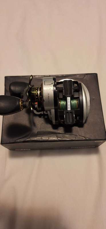 Abu Garcia Revo Premier Gen 3 baitcasting reel, including box.