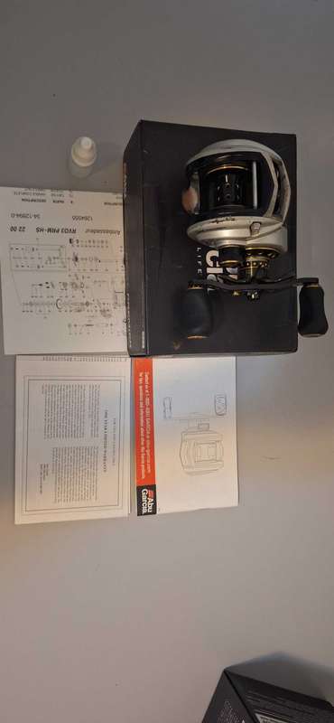 Abu Garcia Revo Premier Gen 3 baitcasting reel, including box.