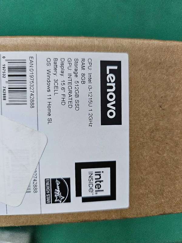 Lenovo IdeaPad 3 15IAU7 Core i3-1215U 8GB RAM 512GB SSD 15.6-Inch Full HD Laptop, Arctic Grey
