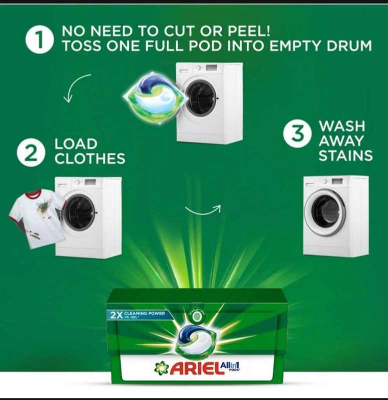 Ariel Power 3 in 1 Washing Pods 4x14s