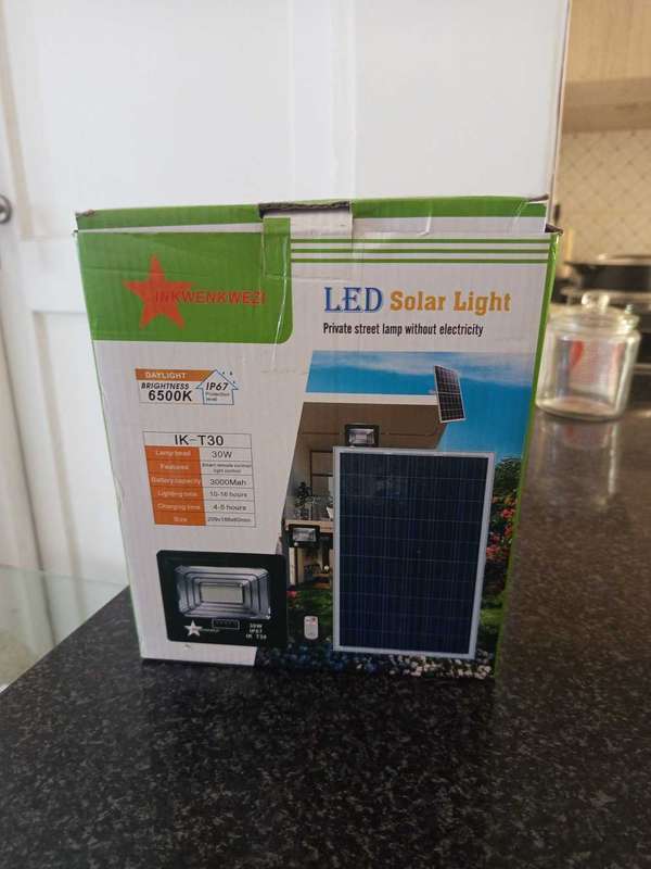 LED Flood Light Wall Light Solar 30W