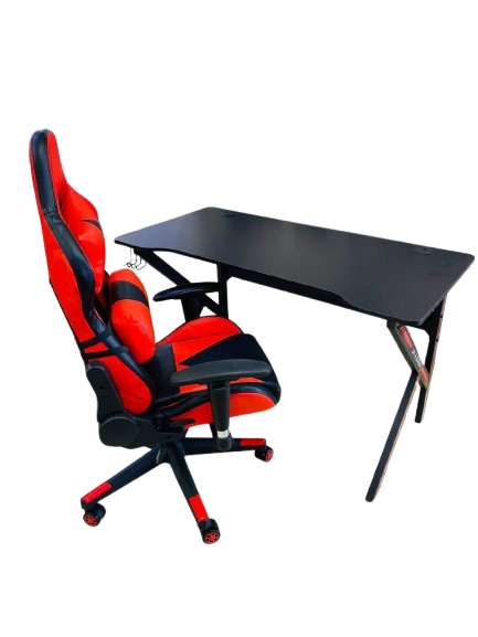 Ergonomic Gaming Chair & Desk Set  Adjustable, Sturdy, and Comfortable for Gamers