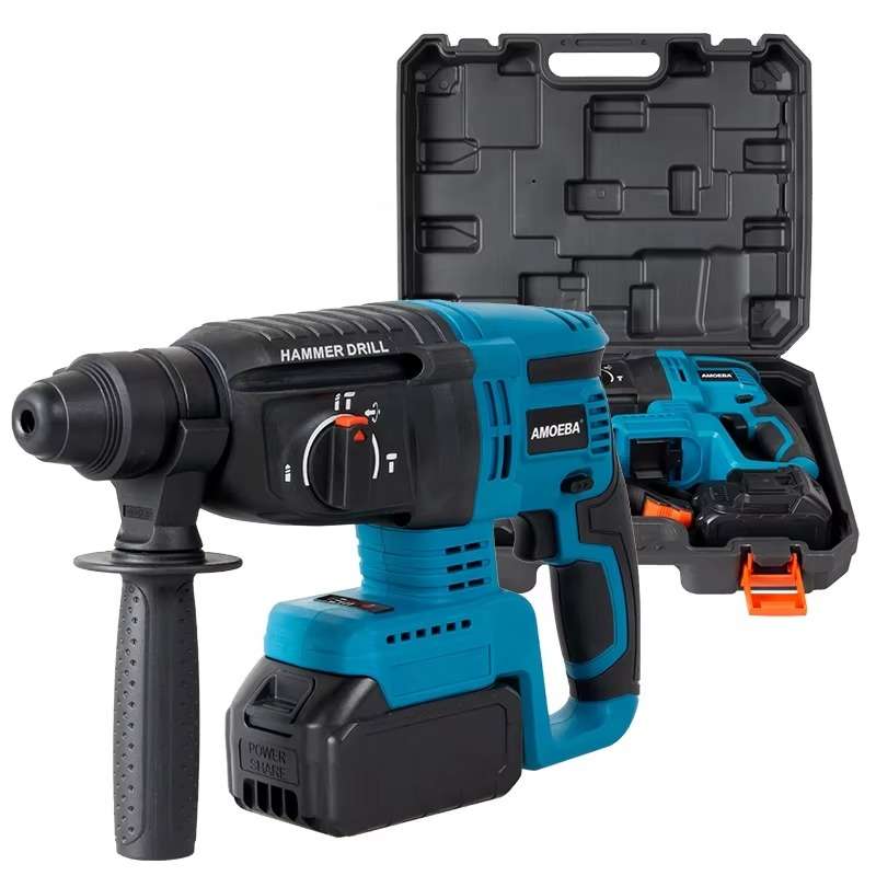 Cordless Brushless Electric  Variable Speed Hammer Drill Concrete Broken Hammer Rock Drilling