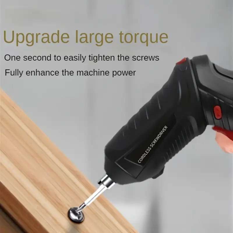 Cordless Electric Drill  Screwdriver Multi-Head, Dual-Purpose Rechargeable Lithium Battery