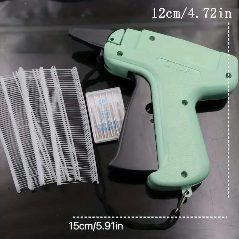 1set Tagging Gun Clothes Retail Price Label Standard Tag Attacher Set  5 Needles 1000pcs Barbs