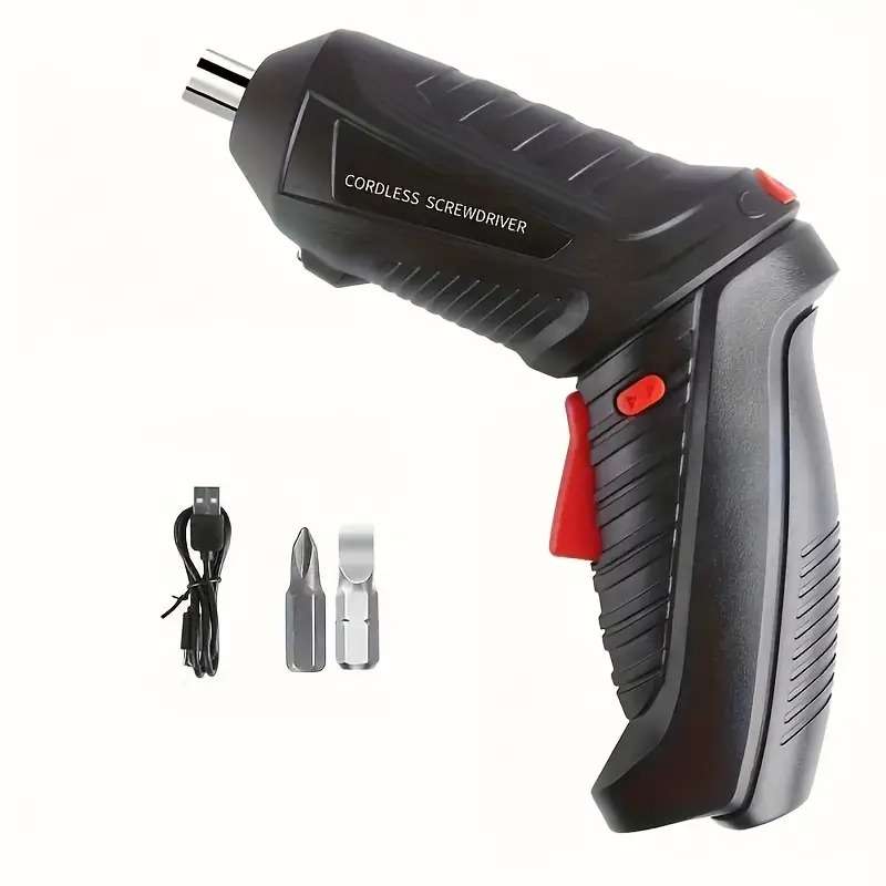 Cordless Electric Drill  Screwdriver Multi-Head, Dual-Purpose Rechargeable Lithium Battery