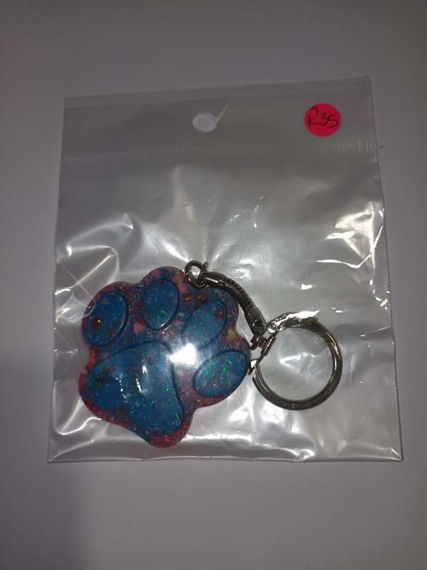 Paw Print Keyring