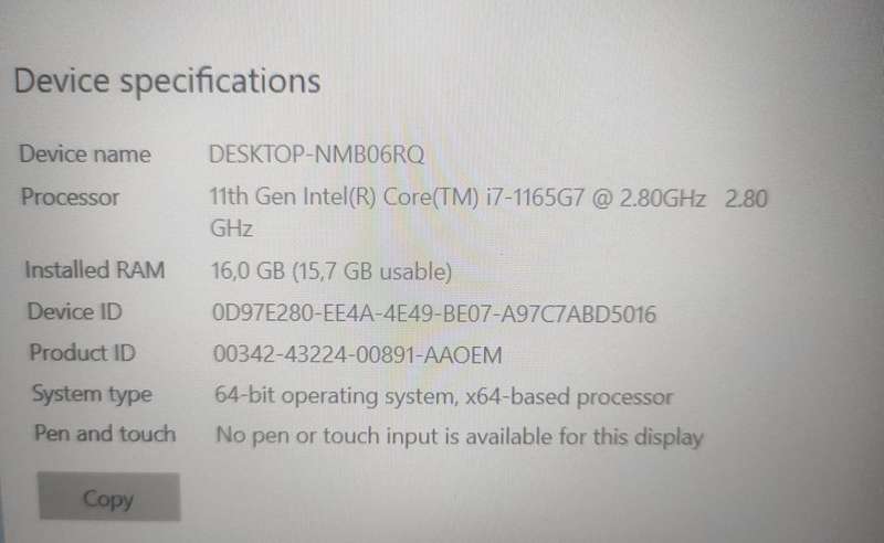 HP 15 Laptop Core i7 11th gen I 16GB DDR4 3200 MHz RAM I 512GB M.2 SSD I WIN 11