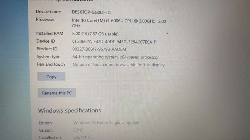 Dell Inspiron Core i3 6th Gen I 8GB DDR4 Ram I 500GB Hard Drive I WIN 10 I Excellent Machine
