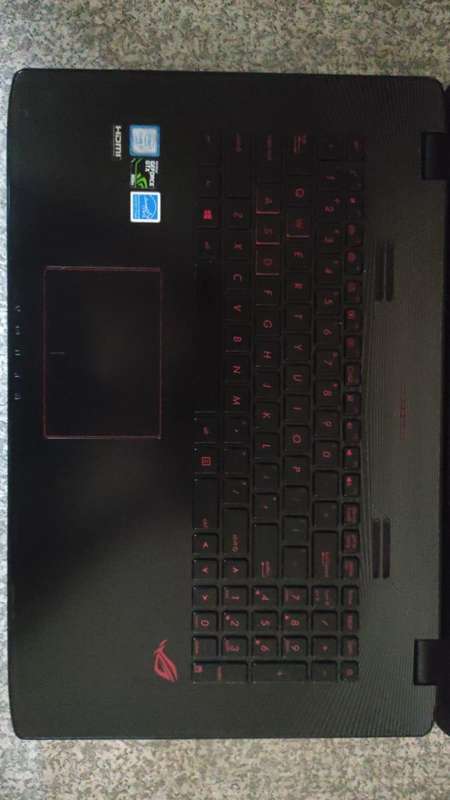 ASUS ROG Gaming 17.3" Display Intel i7 6700HQ 8GB RAM 256GB SSD NVidia GTX960 GPU WIN 10