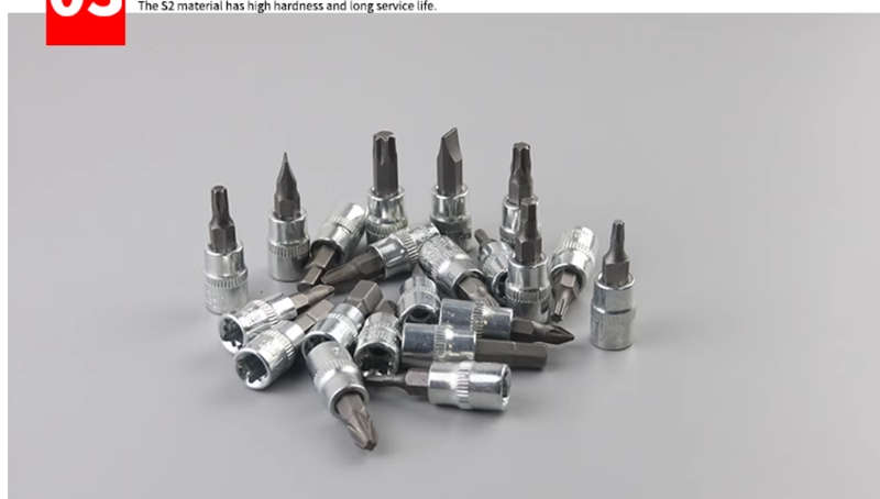 46-piece wrench socket bit combination ratchet socket flying wrench motorcycle car repair tool set