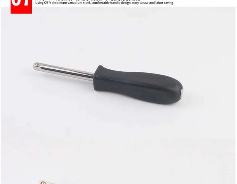 46-piece wrench socket bit combination ratchet socket flying wrench motorcycle car repair tool set