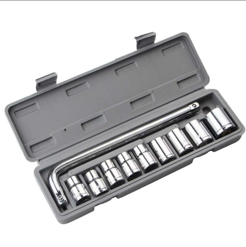10 pcs socket set tools set with L wrench hand tools set for household and repair