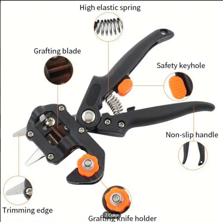 Garden Grafting Tools 2 In 1 Garden Pruning Tools Grafting Knife For Plant Branch Vine Fruit Tree