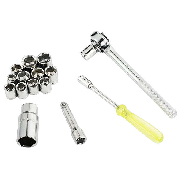 1/4" 3/8" sae and metric aiwa 40pcs combination socket wrench set