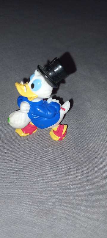 Disney Scrooge Donald Duck Tales Money Bag 2" PVC Mini Figure 1991